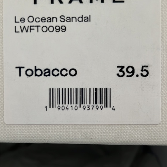 FRAME Le Ocean Platform Sandal in Tobacco. Size 39.5 - Picture 8 of 8